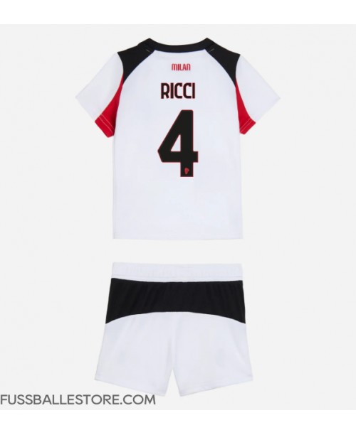 Günstige AC Milan Samuele Ricci #4 Auswärts Trikotsatzt Kinder 2025-26 Kurzarm (+ Kurze Hosen) Günstige AC Milan Samuele Ricci #4 Auswärts Trikotsatzt Kinder 2025-26 Kurzarm (+ Kurze Hosen)